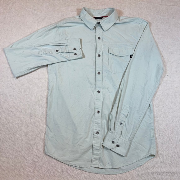 Marmot Mens‎ Button Up Shirt Long Sleeve Pocket Light Green Casual Size Small - Picture 2 of 7